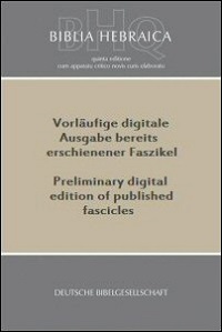 Biblia Hebraica Quinta (text only) Logos Bible Software